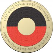 2021 $2 50th Anniversary of Aboriginal Flag Coin